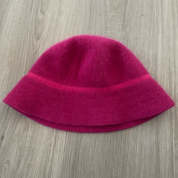 Gap wool blend w hair rabbit bucket hat y2k style - Picture 2 of 4